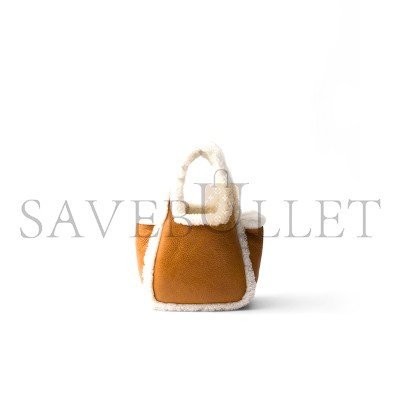 PRADA SHEARLING MINI HANDBAG 1BA349 (18*15.5*10cm) 